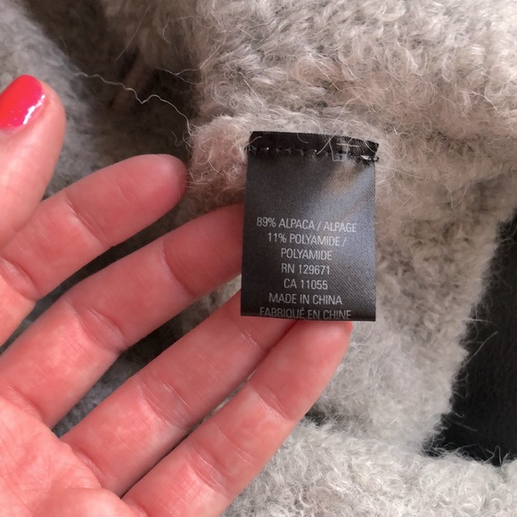 360 SWEATER | Gray Alpaca Camilla Cardigan | XS - Picture 4 of 6